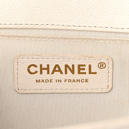 Chanel Caviar Quilted Medium Boy Flap White 5 of 27