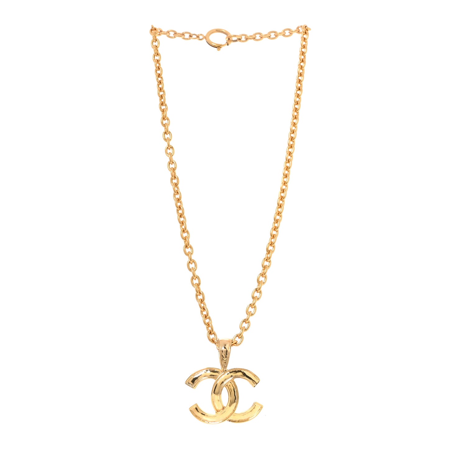 CC Pendant Necklace Gold