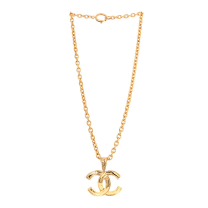 Chanel CC Pendant Necklace Gold 3 of 4