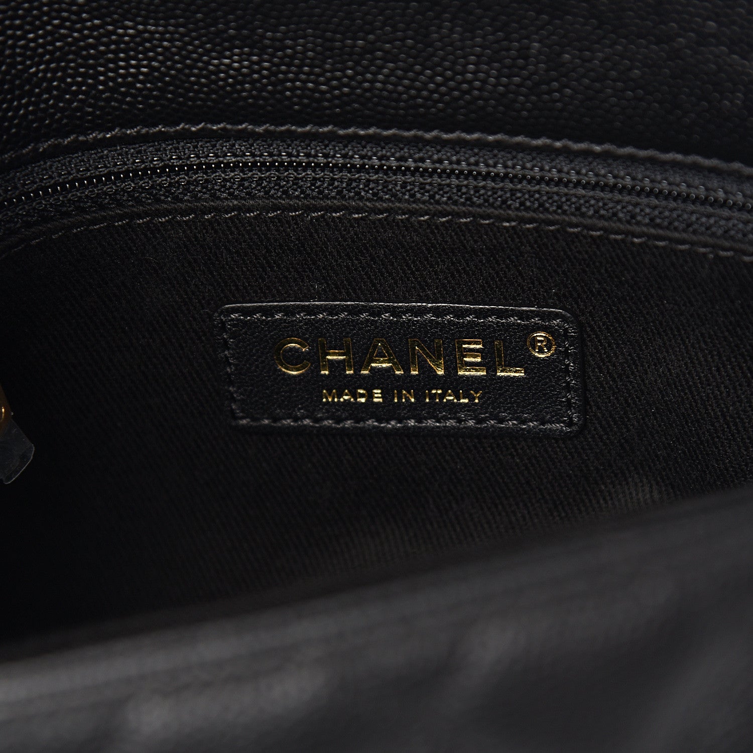 Chanel Caviar Lizard Embossed Quilted Mini Coco Handle Flap Black 5 of 9