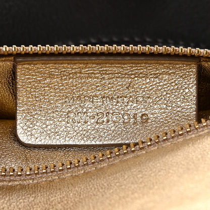 Salvatore Ferragamo Calfskin Sofia Rainbow Top Handle Bag Black 6 of 17