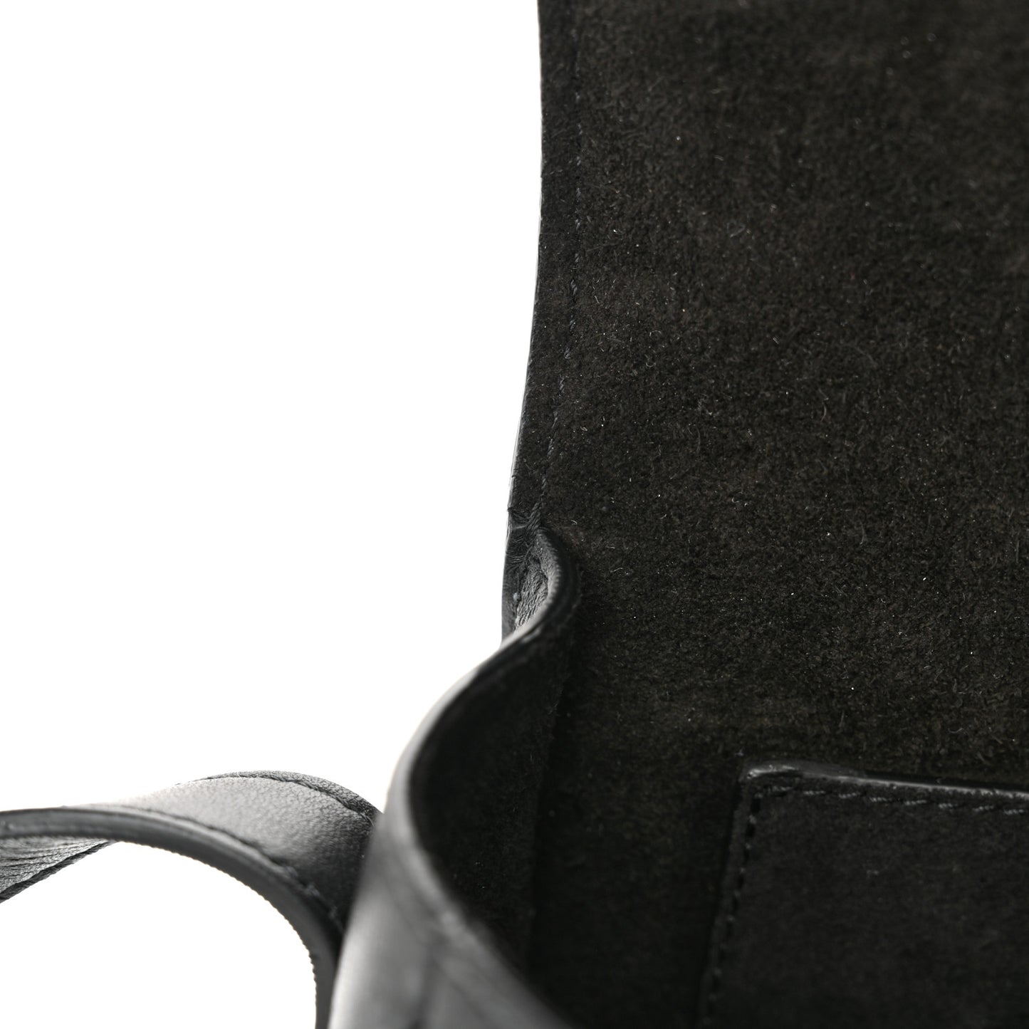 Smooth Calfskin Cuir Triomphe Folco Crossbody Bag Black