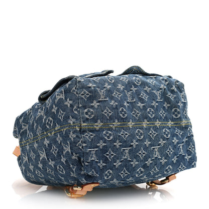 Louis Vuitton Denim Sac a Dos Backpack GM Blue 4 of 9