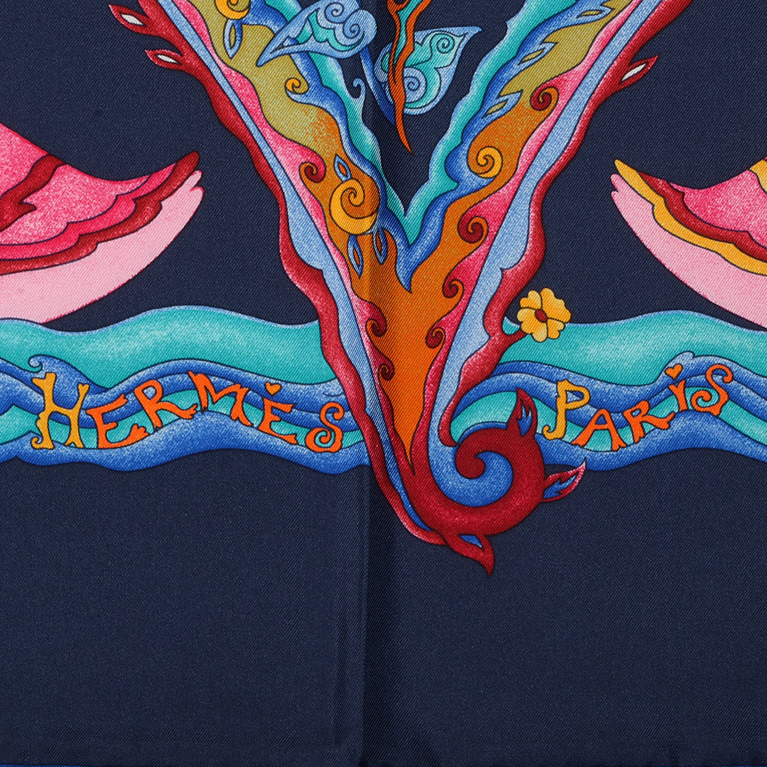 Hermes Silk De Tout Coeur Scarf 90 3 of 6