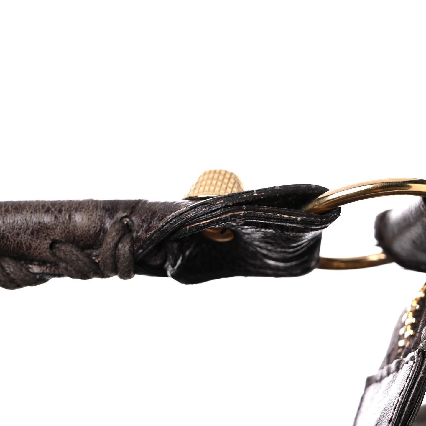 Agneau Giant 21 Gold Hardware Day Hobo Charbon