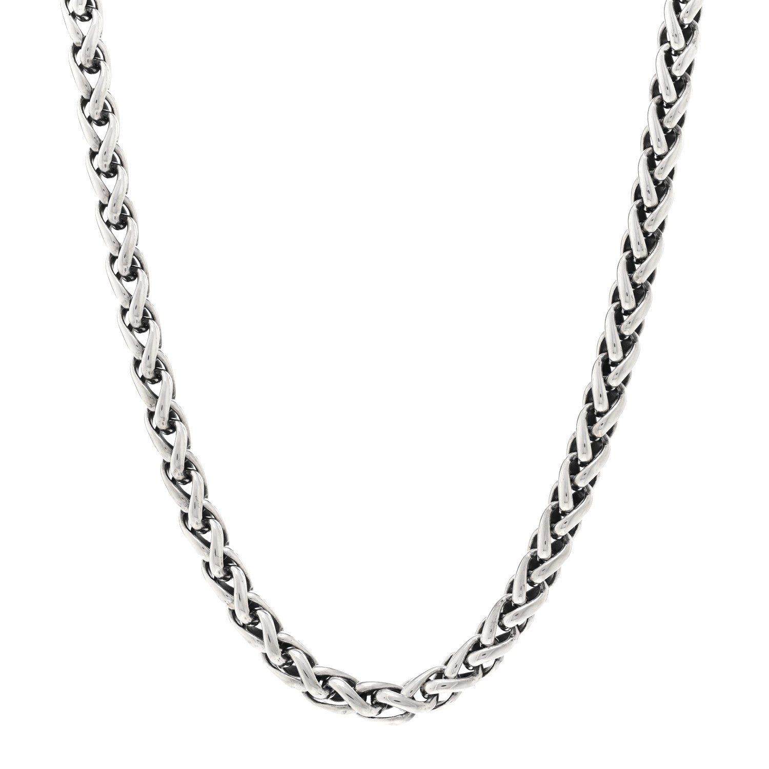 David Yurman Sterling Silver 14K Yellow Gold 6mm Wheat Chain Necklace 1 of 4