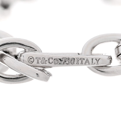 Tiffany 18K White Gold Clasping Oval Link Bracelet 3 of 4