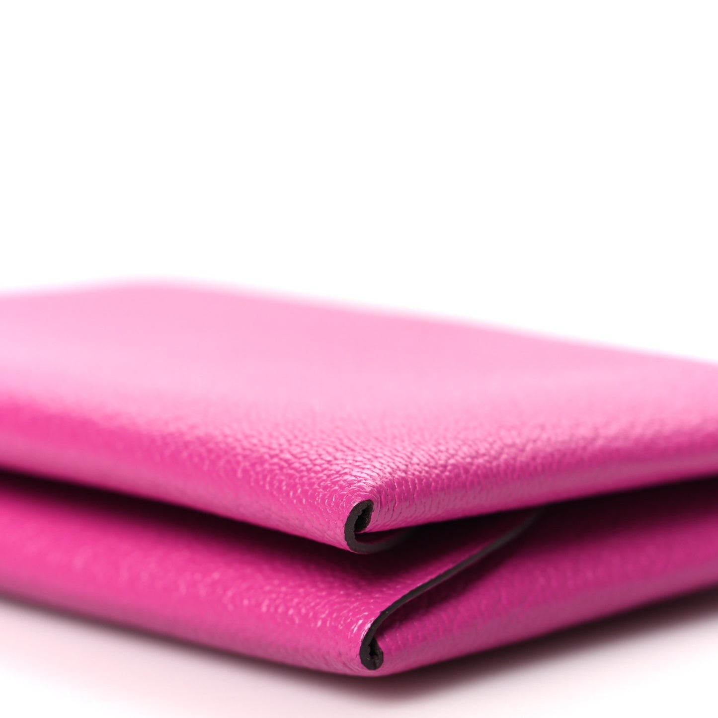 Chevre Mysore Calvi Duo Card Case Rose Pourpre