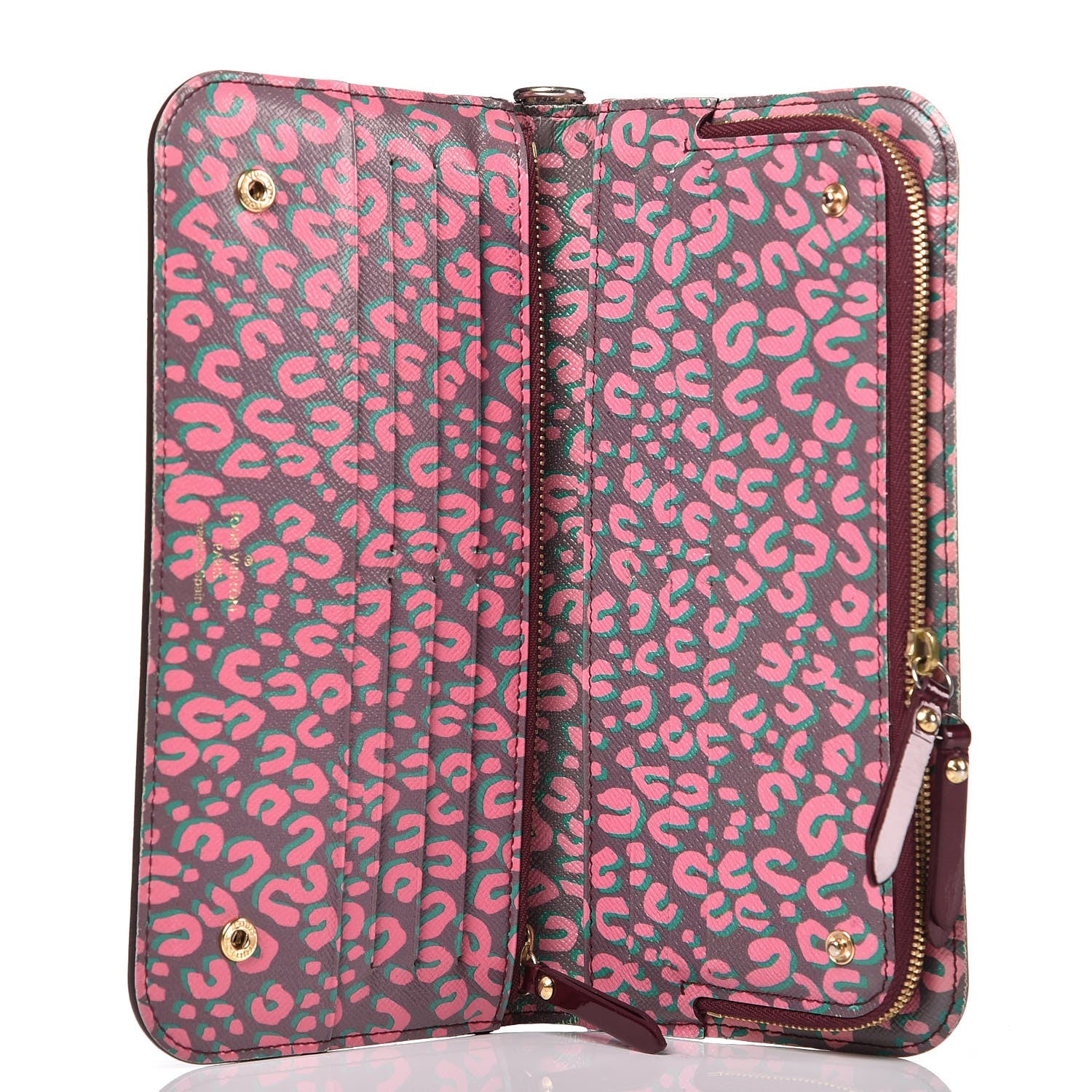 Louis Vuitton Monogram Leopard Insolite Wallet Rouge Fauviste 5 of 8