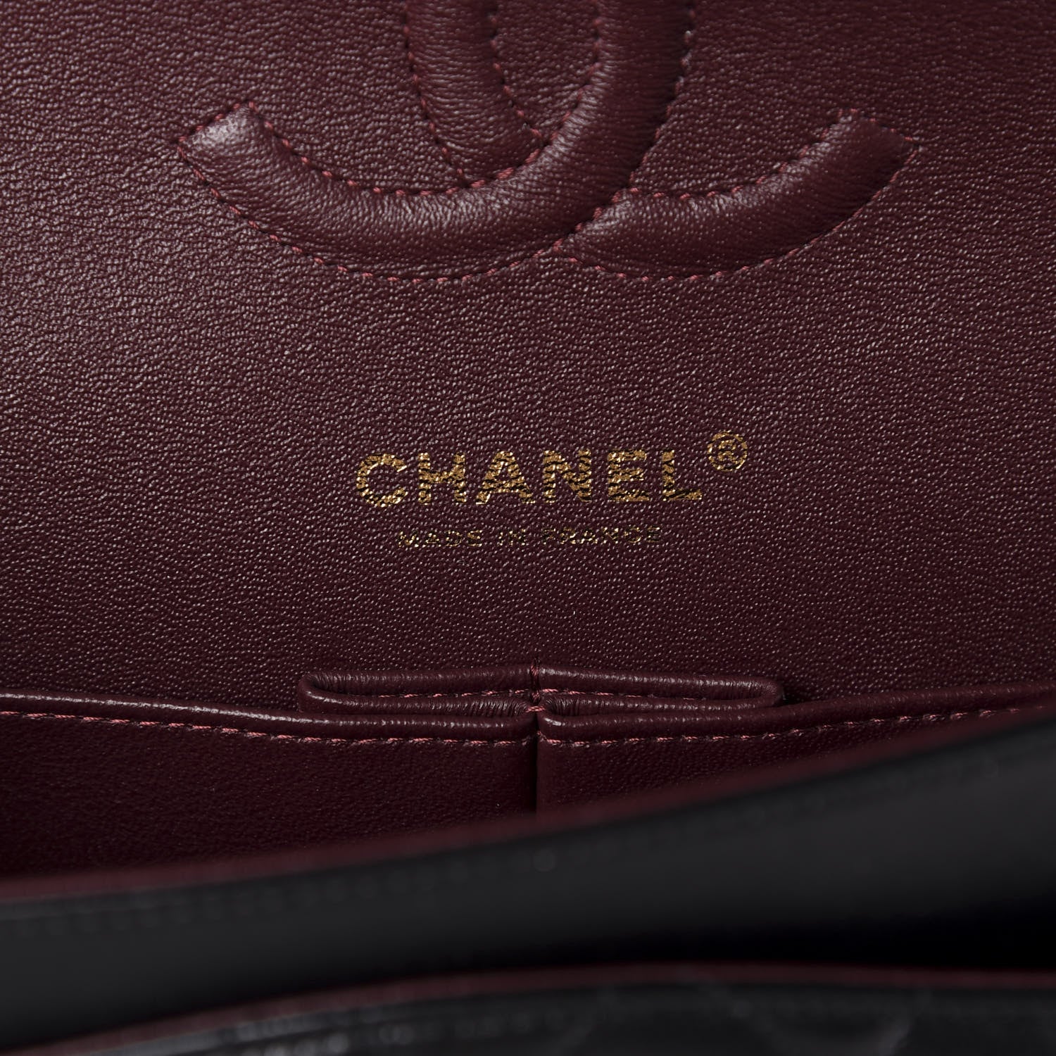 Chanel Lambskin Quilted Medium Double Flap Black 9 of 11
