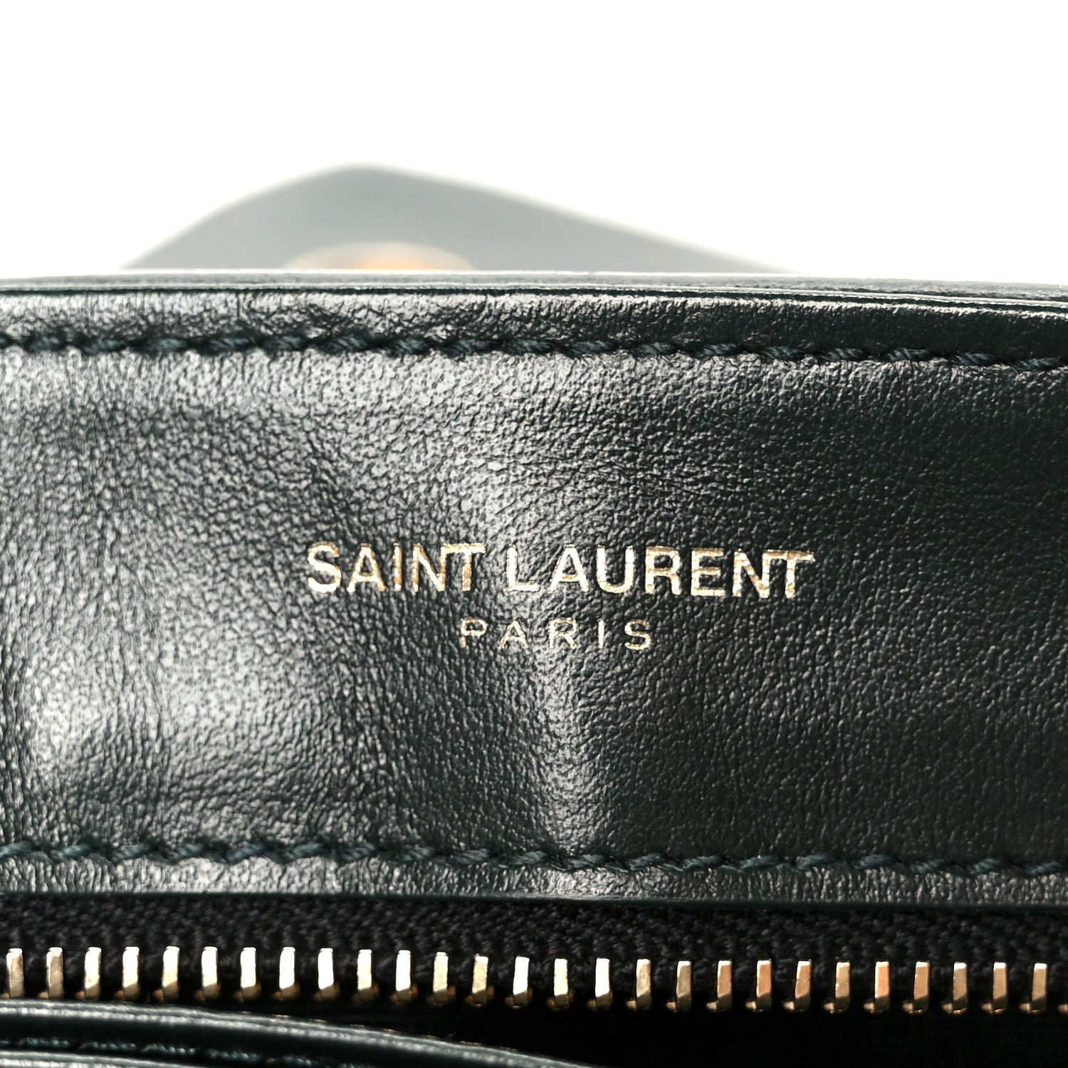 Saint Laurent Calfskin Y Quilted Monogram Toy Loulou Crossbody Bag Deep Green 6 of 11