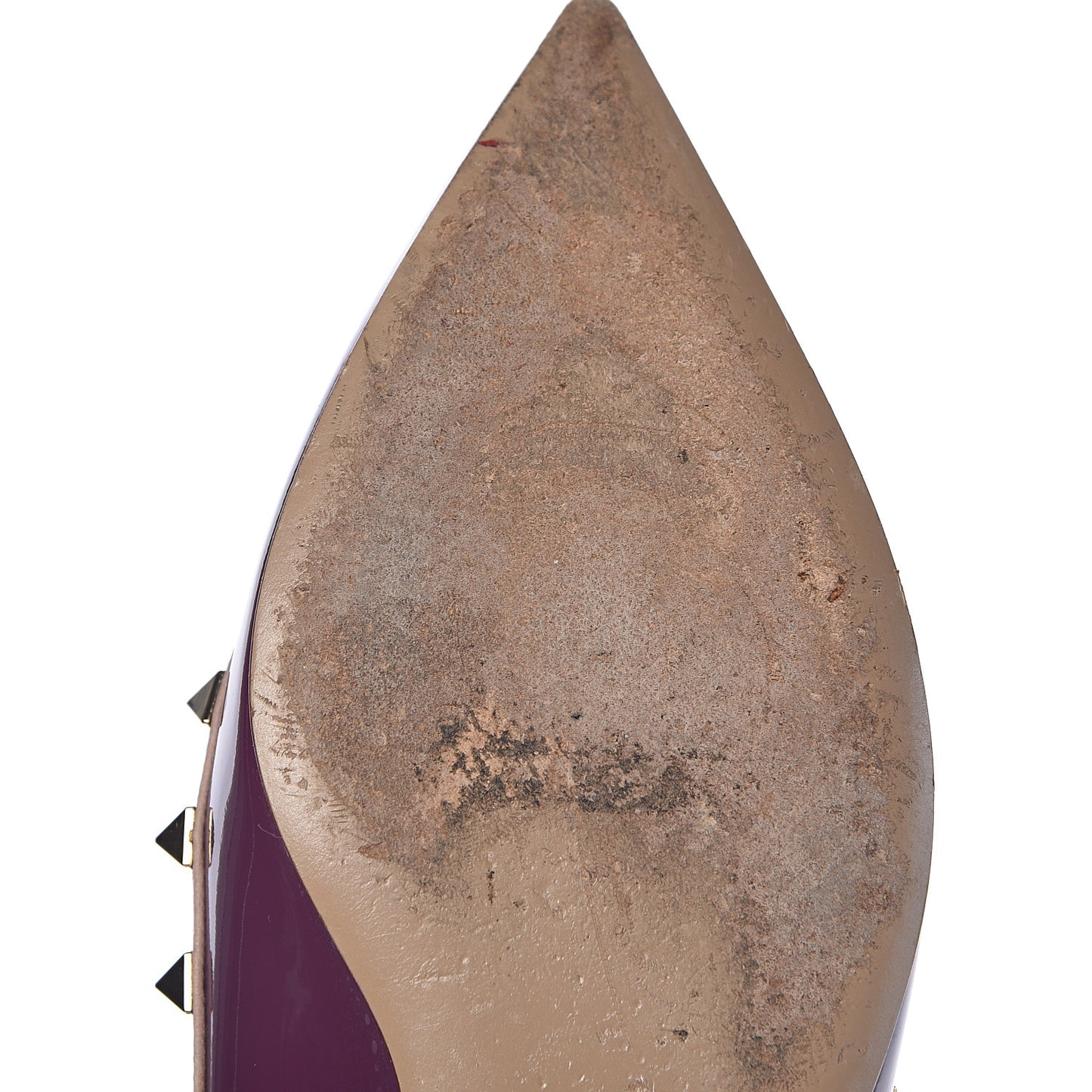 Patent Rockstud Ballerina Flats 38.5 Purple Poudre