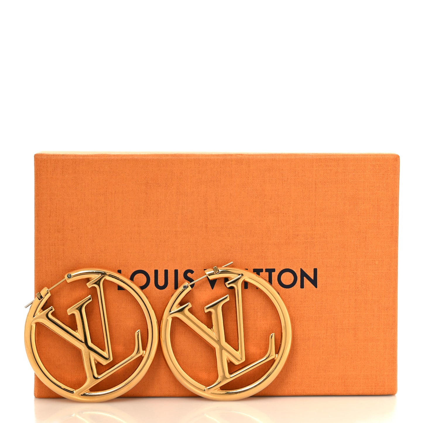 Metal Louise Hoop Earrings Gold