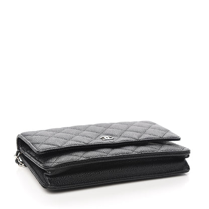 Chanel Caviar Quilted Wallet On Chain WOC Black 3 of 11