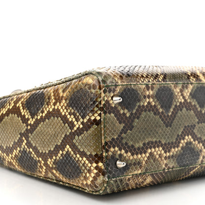 Christian Dior Snakeskin Medium Lady Dior Brown Multicolor 9 of 10