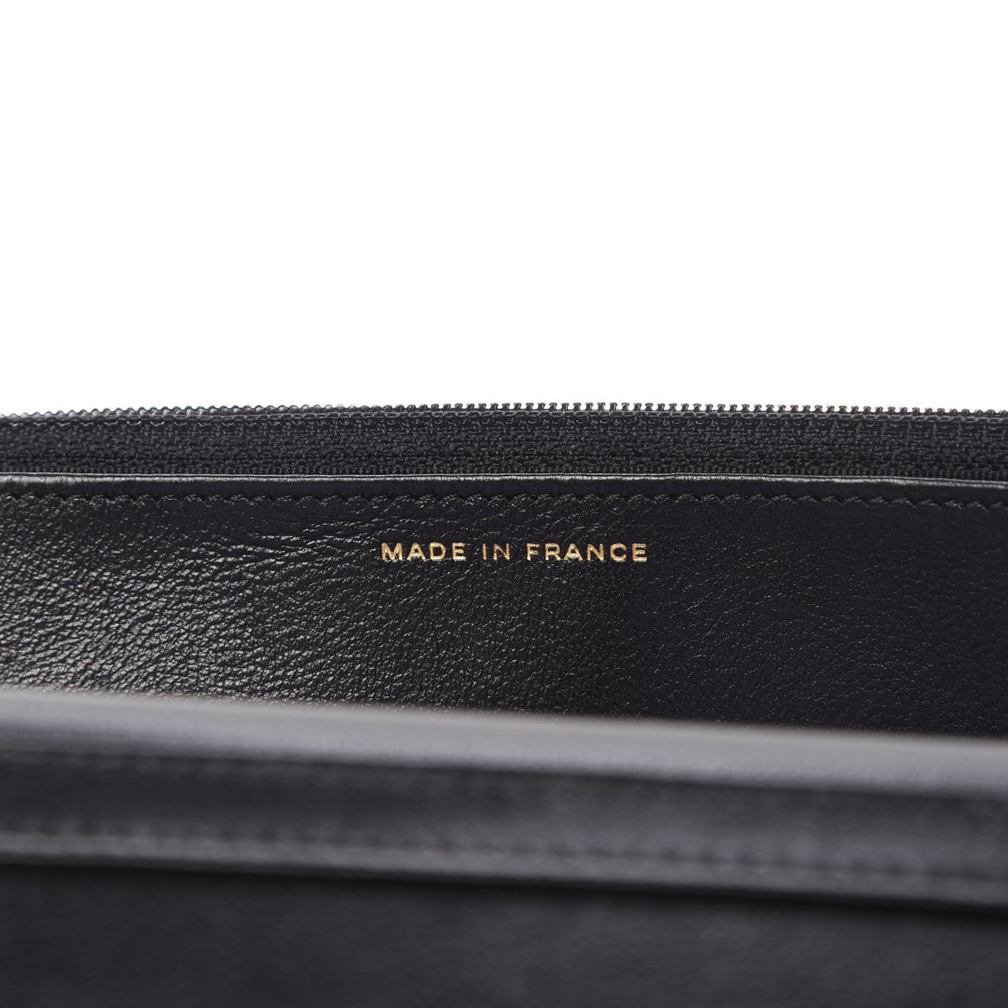 Lambskin Metallic Calfskin Crocodile Embossed 2.55 Reissue Wallet On Chain WOC Black Gold