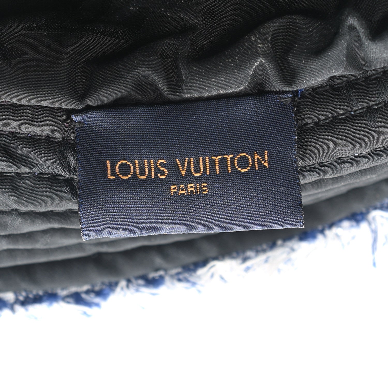 Louis Vuitton Monogram Denim Fringe Bob Bucket Hat M Blue 8 of 10