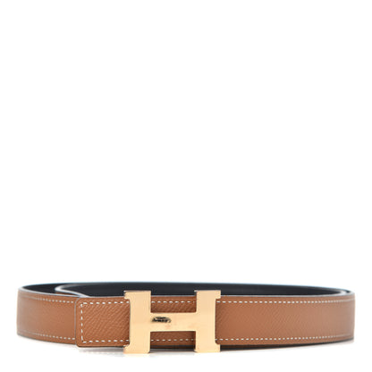 Hermes Swift Epsom 24mm Constance H Belt 90 Black Gold 1 of 5