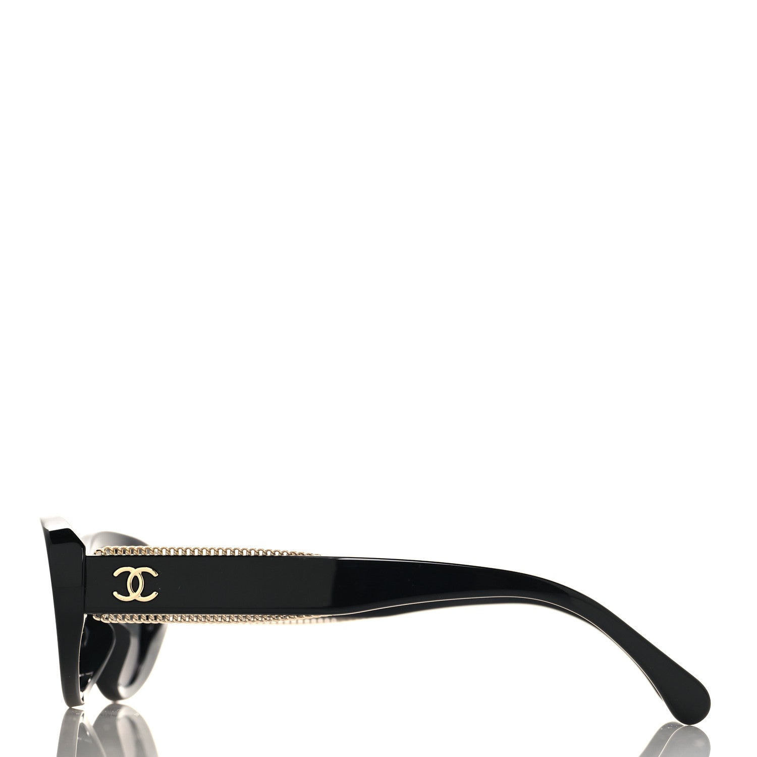 Chanel Acetate Oval Sunglasses 5515-A Black 3 of 7