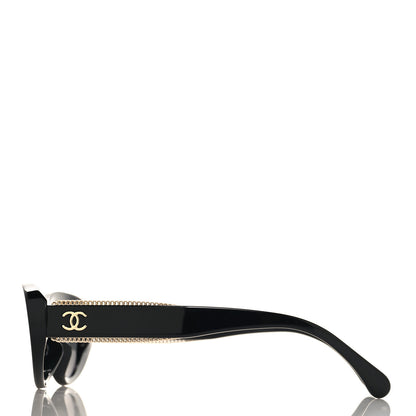 Chanel Acetate Oval Sunglasses 5515-A Black 3 of 7