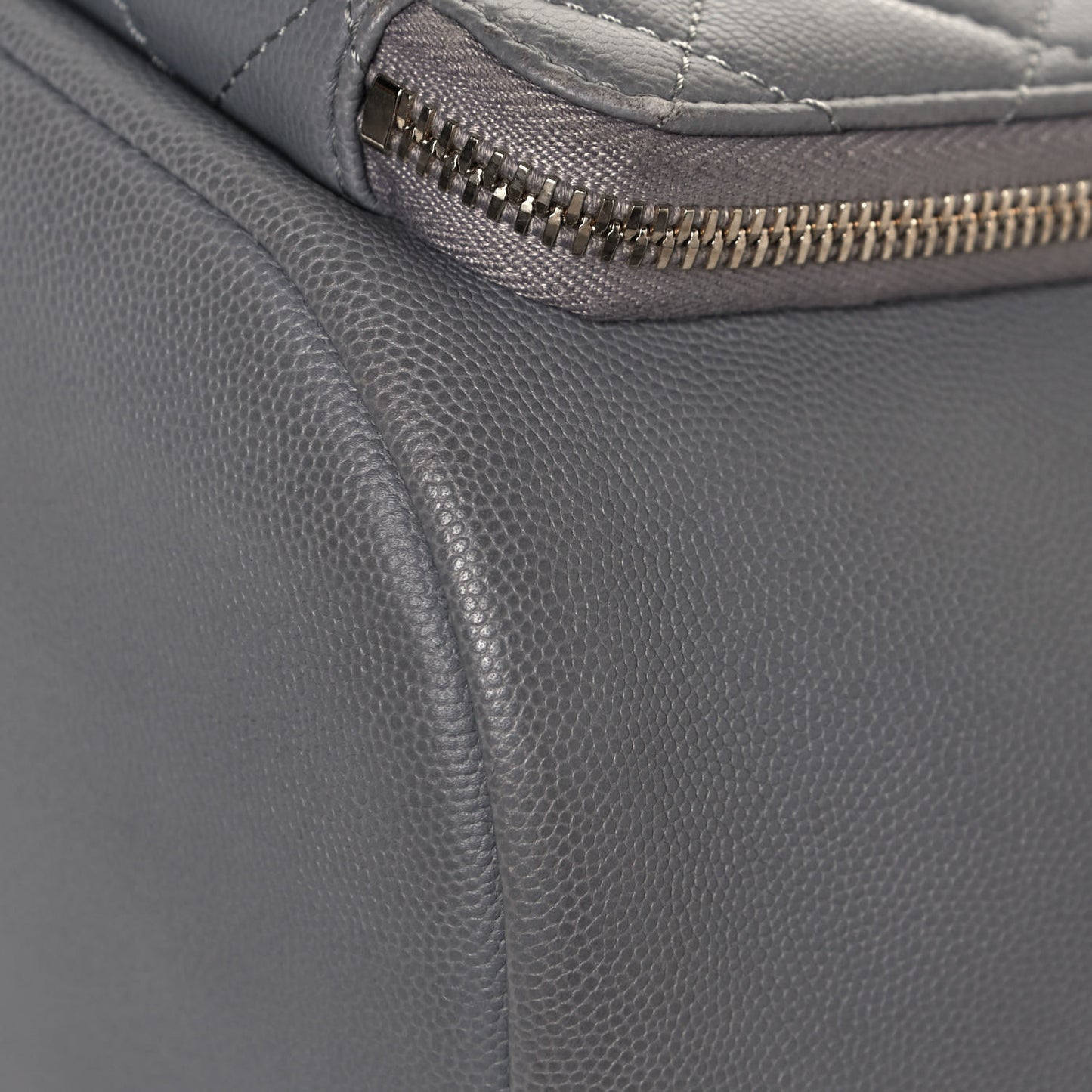 Caviar Quilted Business Affinity Backpack Grey