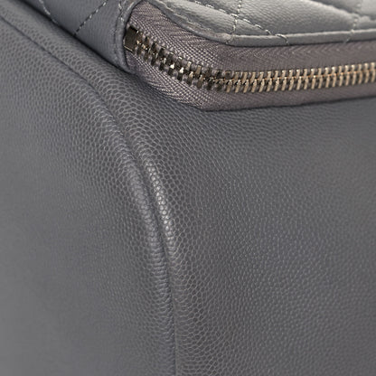 Chanel Caviar Quilted Business Affinity Backpack Grey 9 of 12