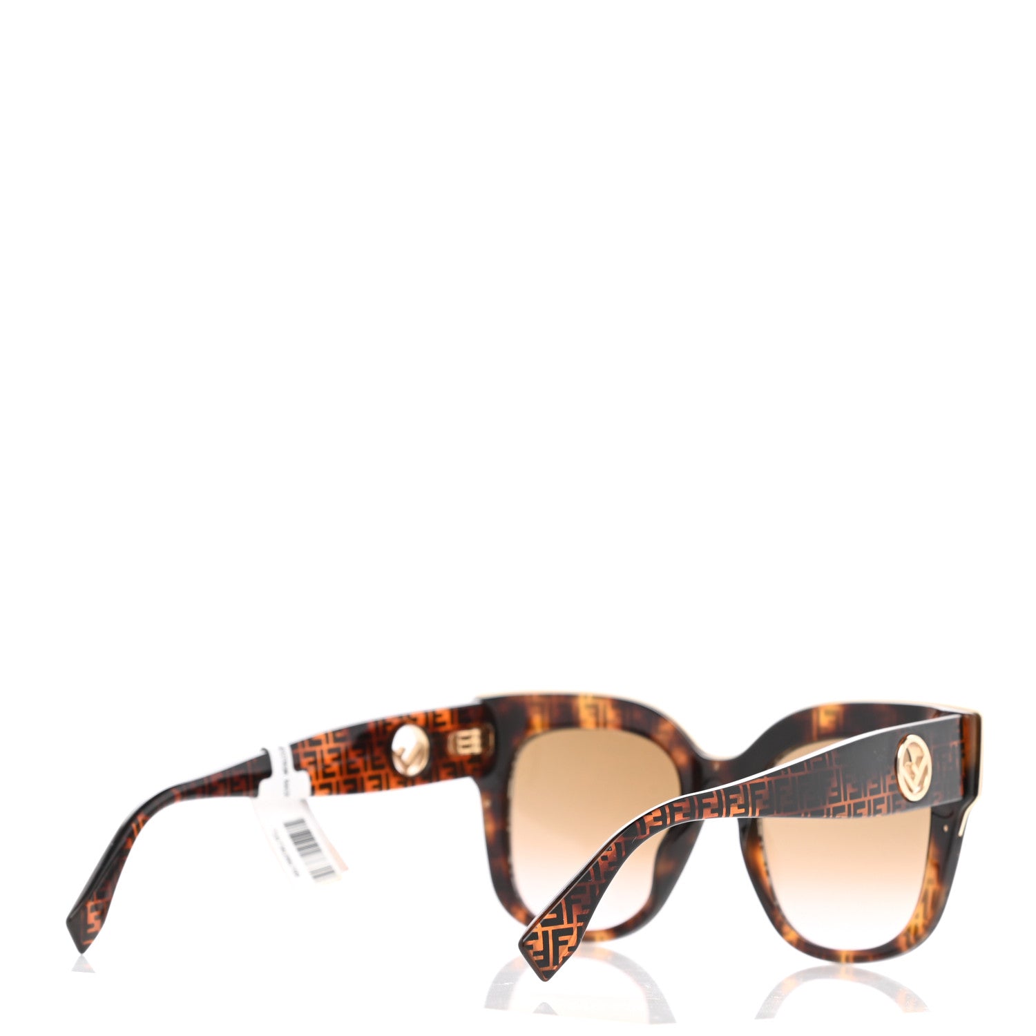 Fendi Acetate F is Fendi 51mm Cat Eye Sunglasses FF 0359/S Tortoise Camouflage 3 of 7
