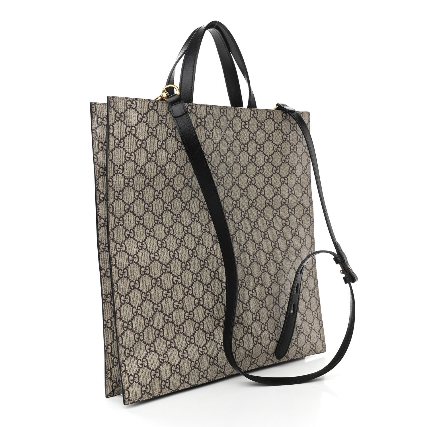 Gucci GG Supreme Monogram L'Aveugle Par Amour Print Vertical Tote Black 3 of 11