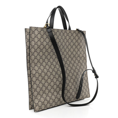 Gucci GG Supreme Monogram L'Aveugle Par Amour Print Vertical Tote Black 3 of 11