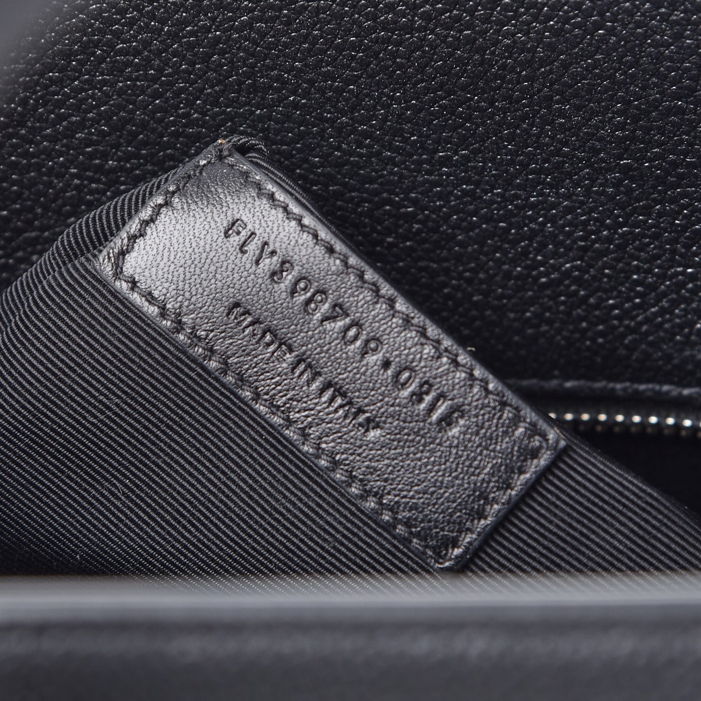 Grained Calfskin Small Sac De Jour Black