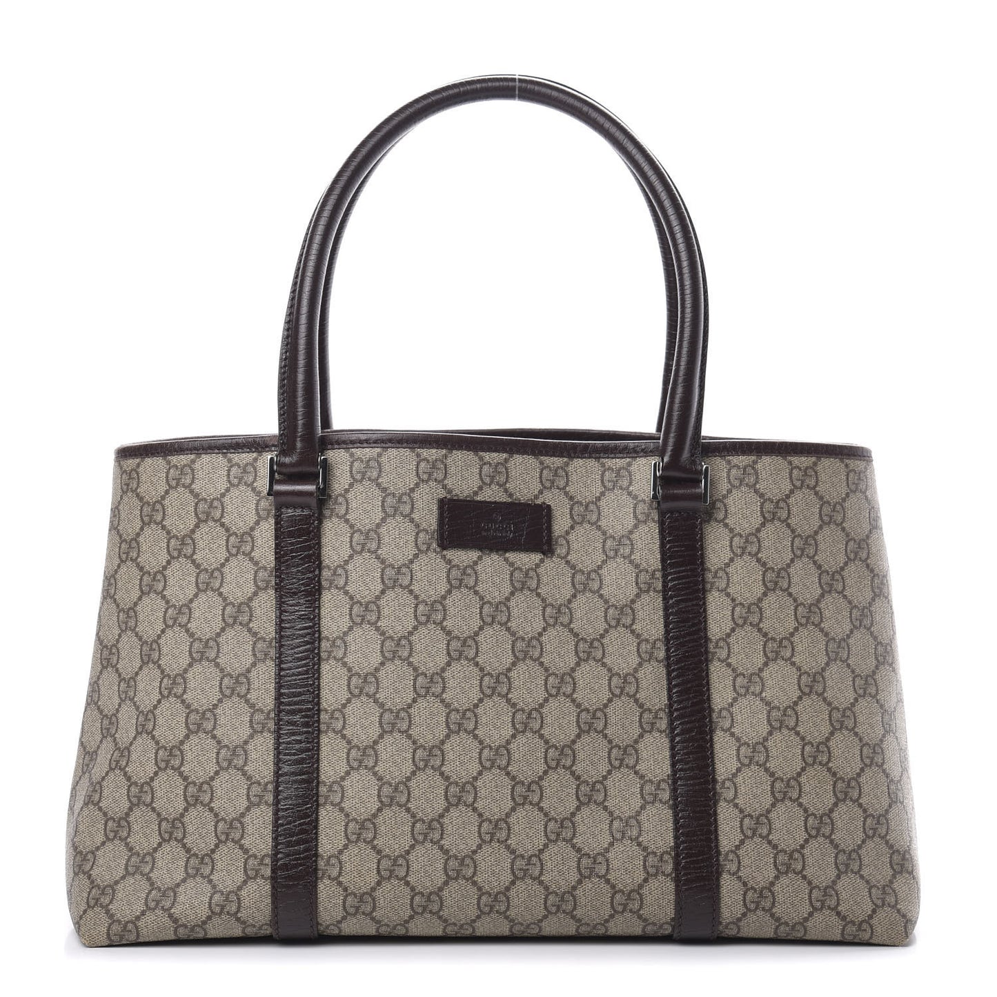 GG Plus Monogram Medium Joy Tote Dark Brown