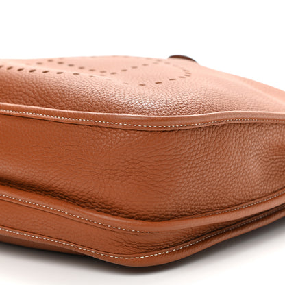 Hermes Taurillon Clemence Evelyne III PM Gold 9 of 10