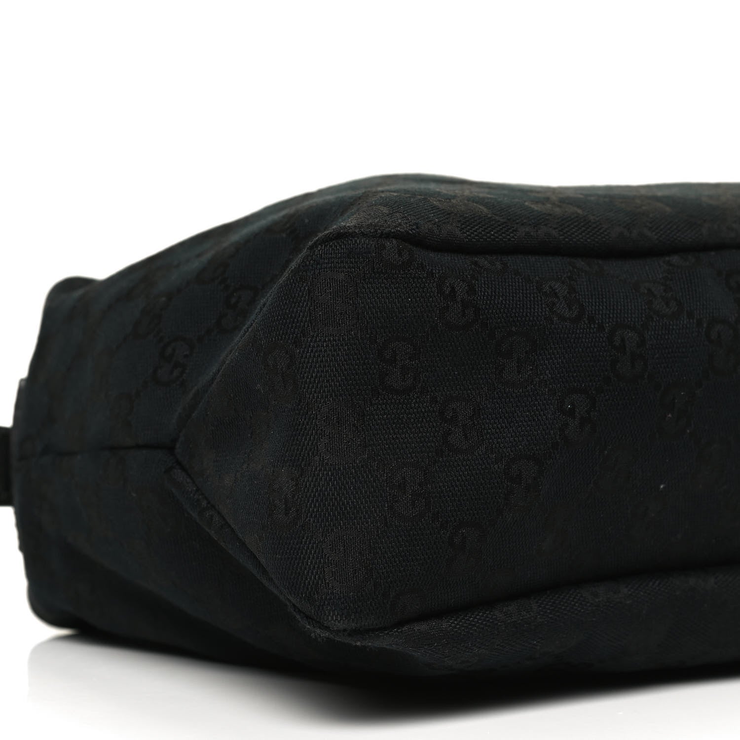 Gucci Monogram Medium Horsebit Chain Hobo Black 9 of 13