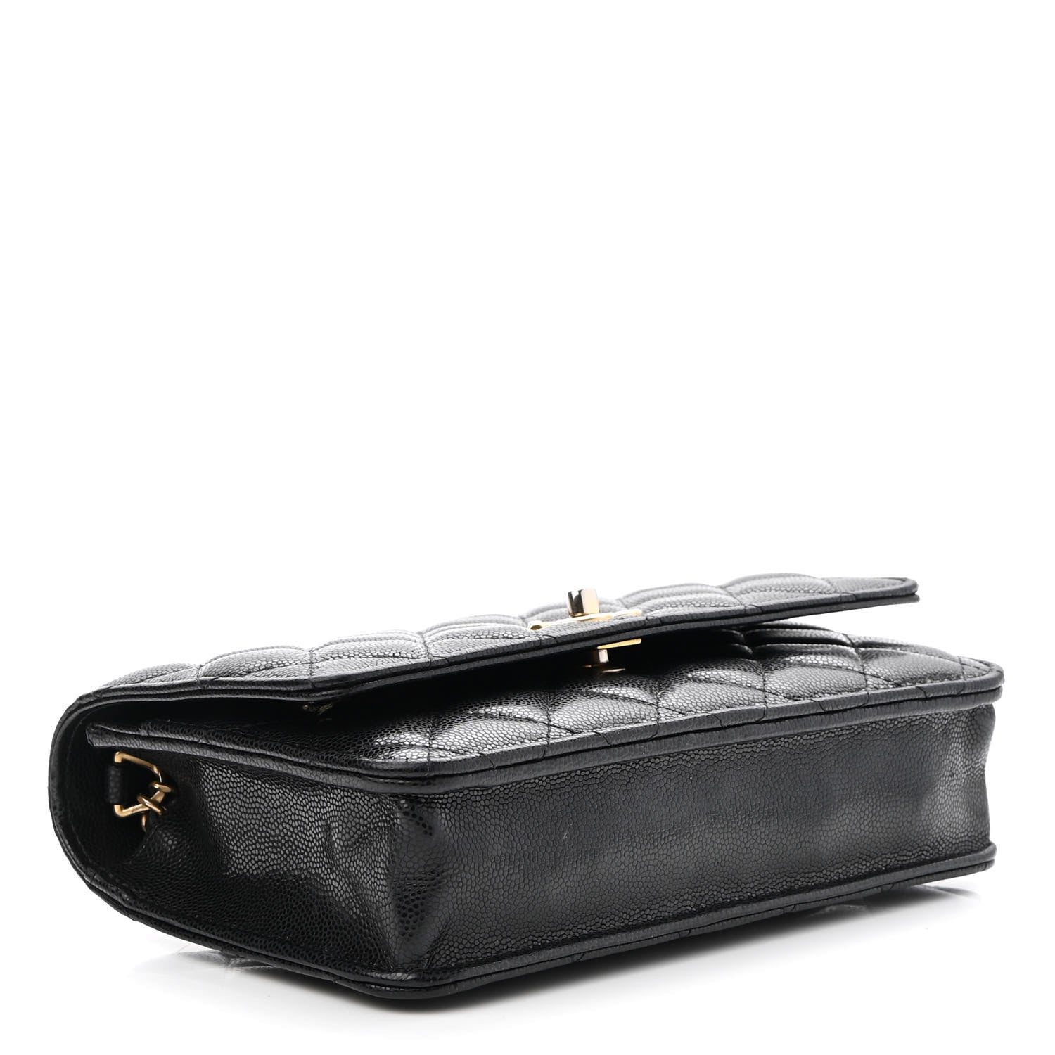 Chanel Caviar Quilted Twist Your Buttons Wallet On Chain WOC Black 3 of 9