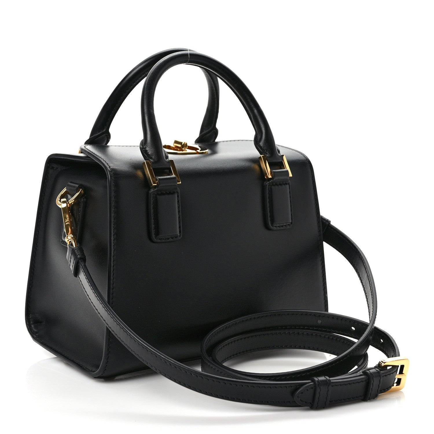 Christian Dior New Line Calfskin Small Boston Bag Black 3 of 8
