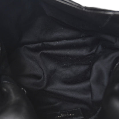Saint Laurent Lambskin Quilted Monogram Monochrome Small Loulou Puffer Chain Satchel Black 5 of 10