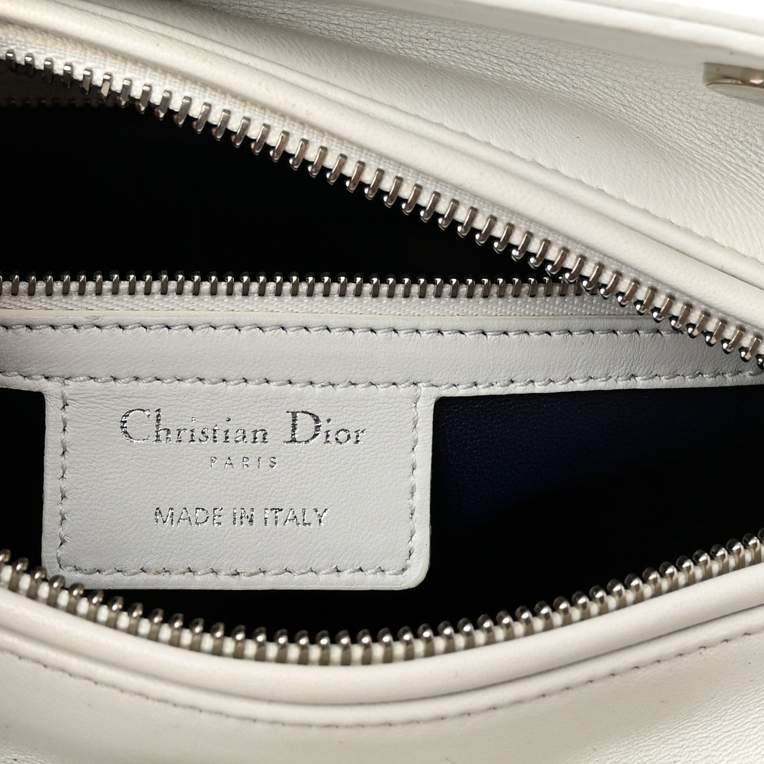 Christian Dior Smooth Calfskin Embellished Dragonfly Medium Lady Dior White Multicolor 6 of 11