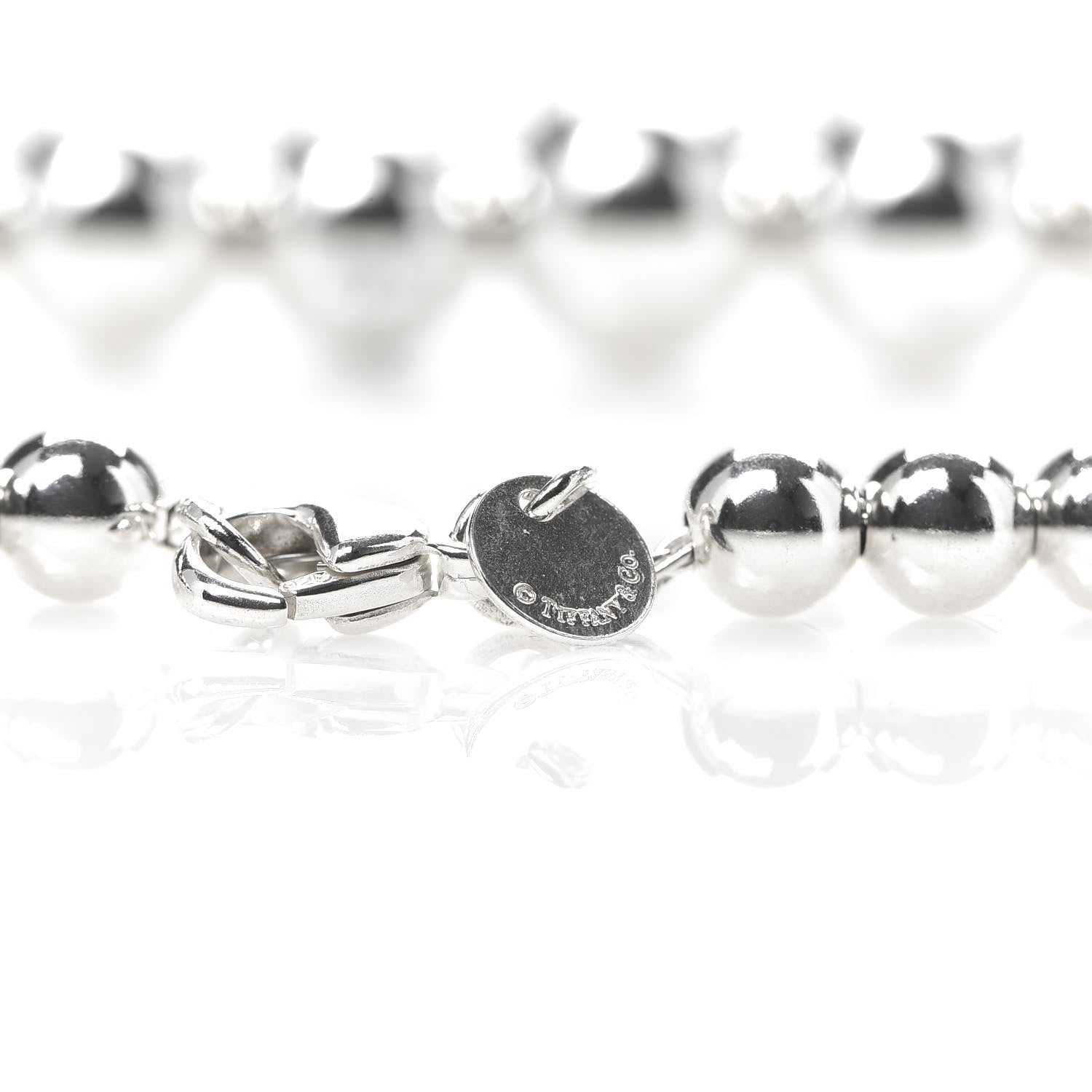 Tiffany Sterling Silver HardWear Graduated Ball Necklace 5 of 6