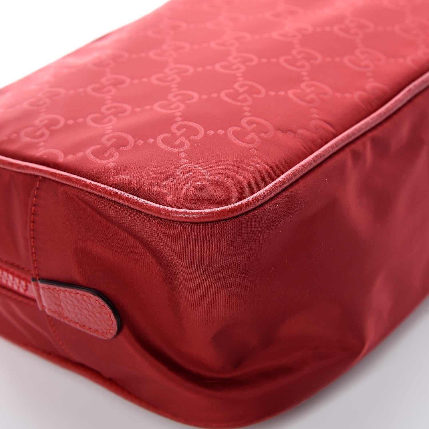 Gucci Nylon Monogram Dolmias Pouch Vibrant Red 11 of 11