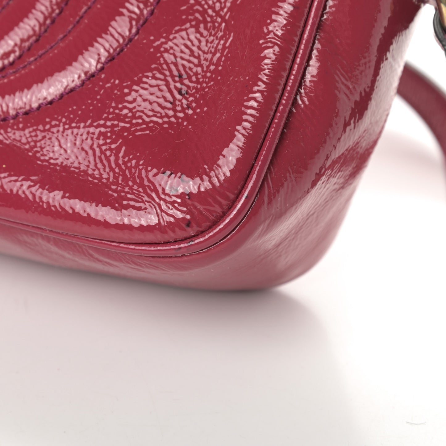 Soft Patent Small Soho Disco Bag Bright Bougainvillea