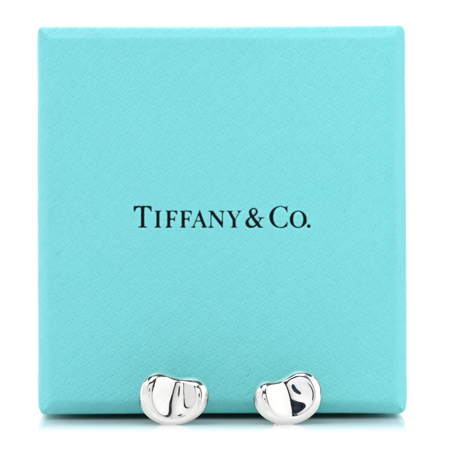 Sterling Silver 12mm Elsa Peretti Bean Earrings