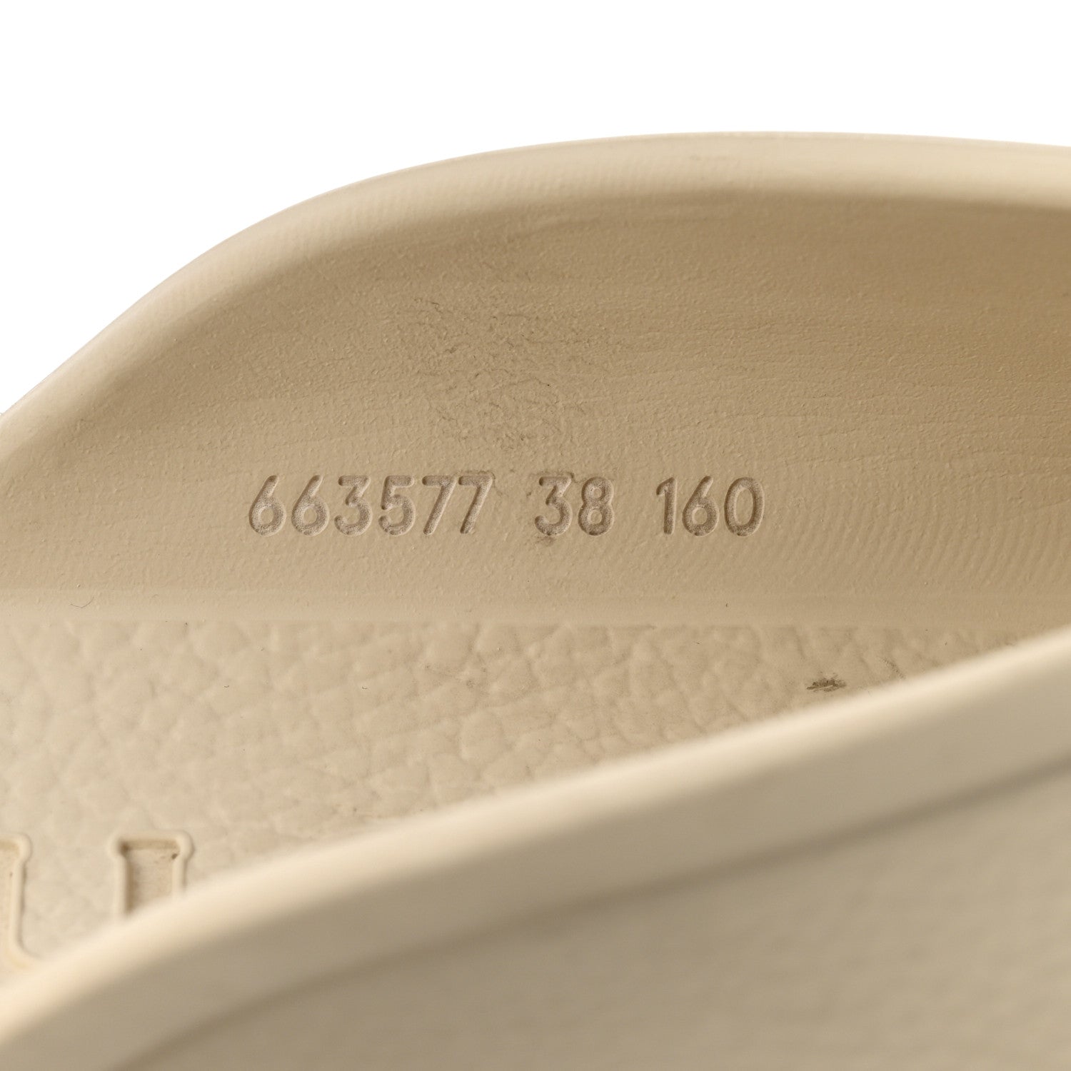 Gucci Rubber GG Monogram Perforated Elea Platform 55mm Lug Sole Sandals 38 Mystic White 7 of 9