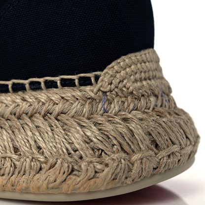 Christian Louboutin Toile Calfskin Espasneak Flat Sneaker 39 Navy 10 of 11