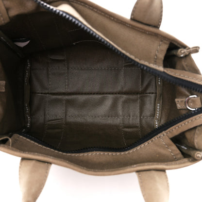 Marc Jacobs Cotton Canvas Small The Traveler Tote Bag Slate Green 5 of 11