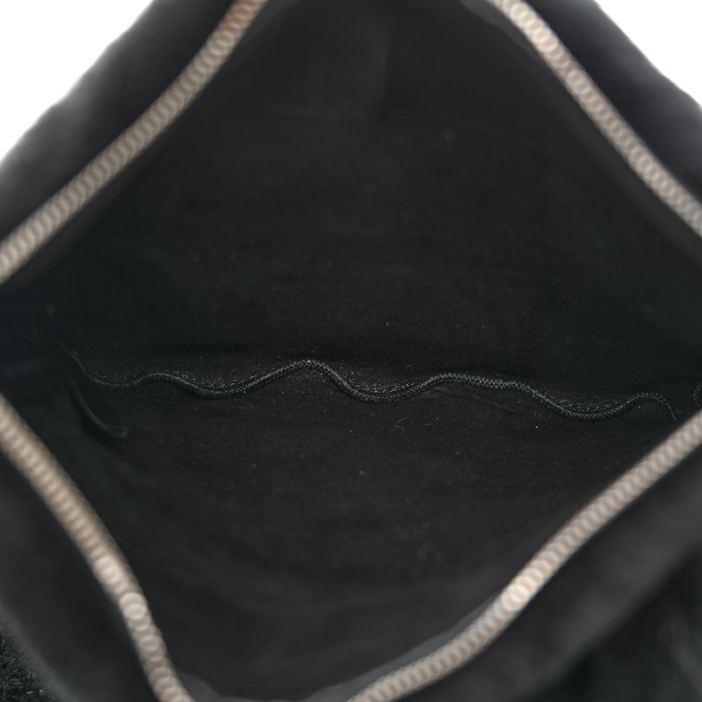 Shearling Monotone Logo Tote Black White