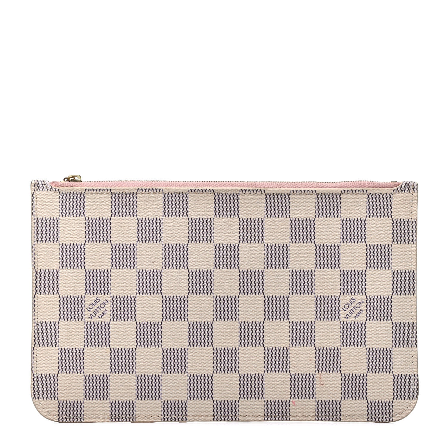 Louis Vuitton Damier Azur Neverfull MM GM Pochette Rose Ballerine 1 of 4