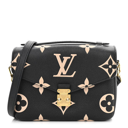 Louis Vuitton Empreinte Monogram Giant Pochette Metis Black Beige 1 of 12