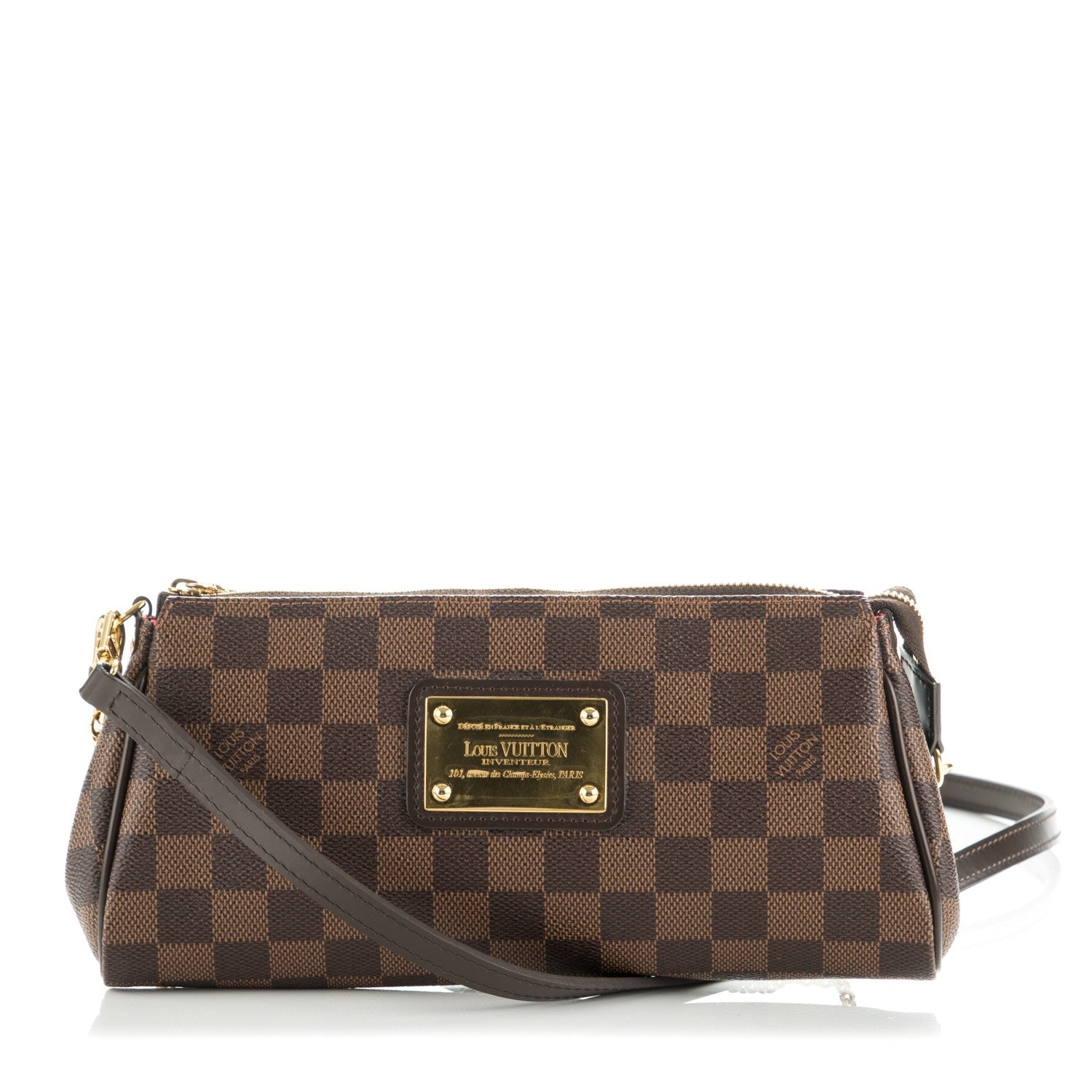 Louis Vuitton Damier Ebene Eva Clutch 1 of 7