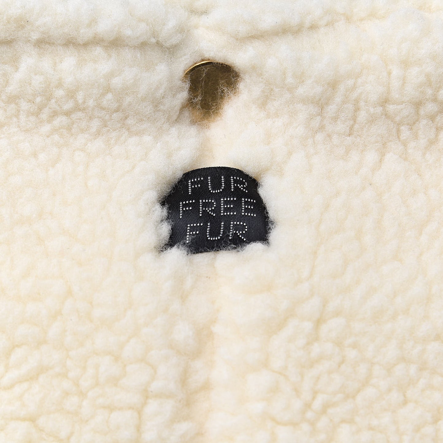 Eco Alter Nappa Shearling Popper Bucket Bag Black White
