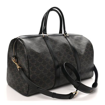 Celine Triomphe Canvas Medium Voyage Duffle Black 2 of 9